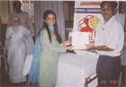 RECEIVED MEMENTO FROM GGJ FOR EYE CARE PROJECT